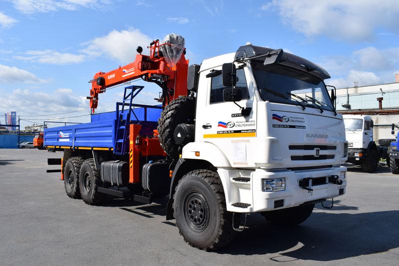 Бортовой автомобиль КАМАЗ 43118 с КМУ Kanglim KS2056