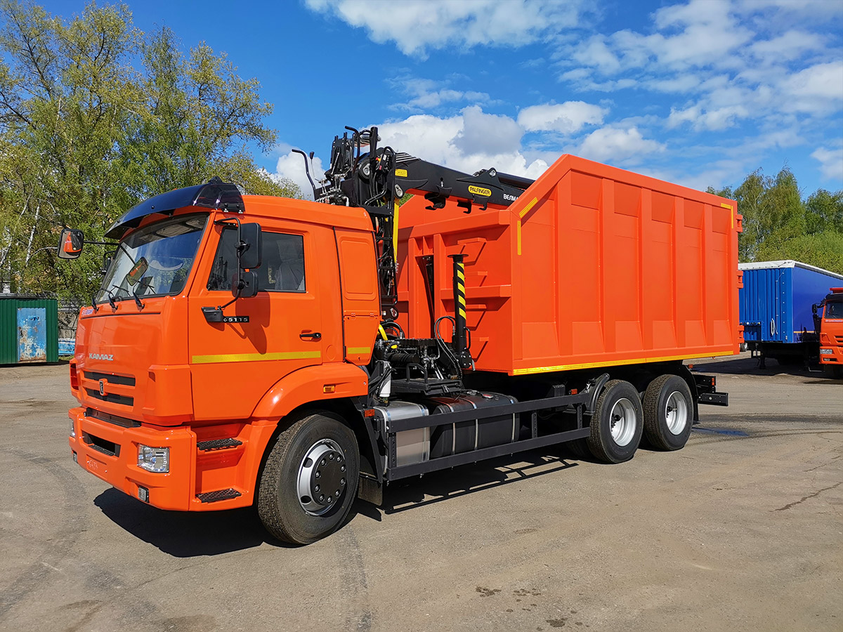 Ломовоз КАМАЗ 65115 с ГМУ VM10L74M